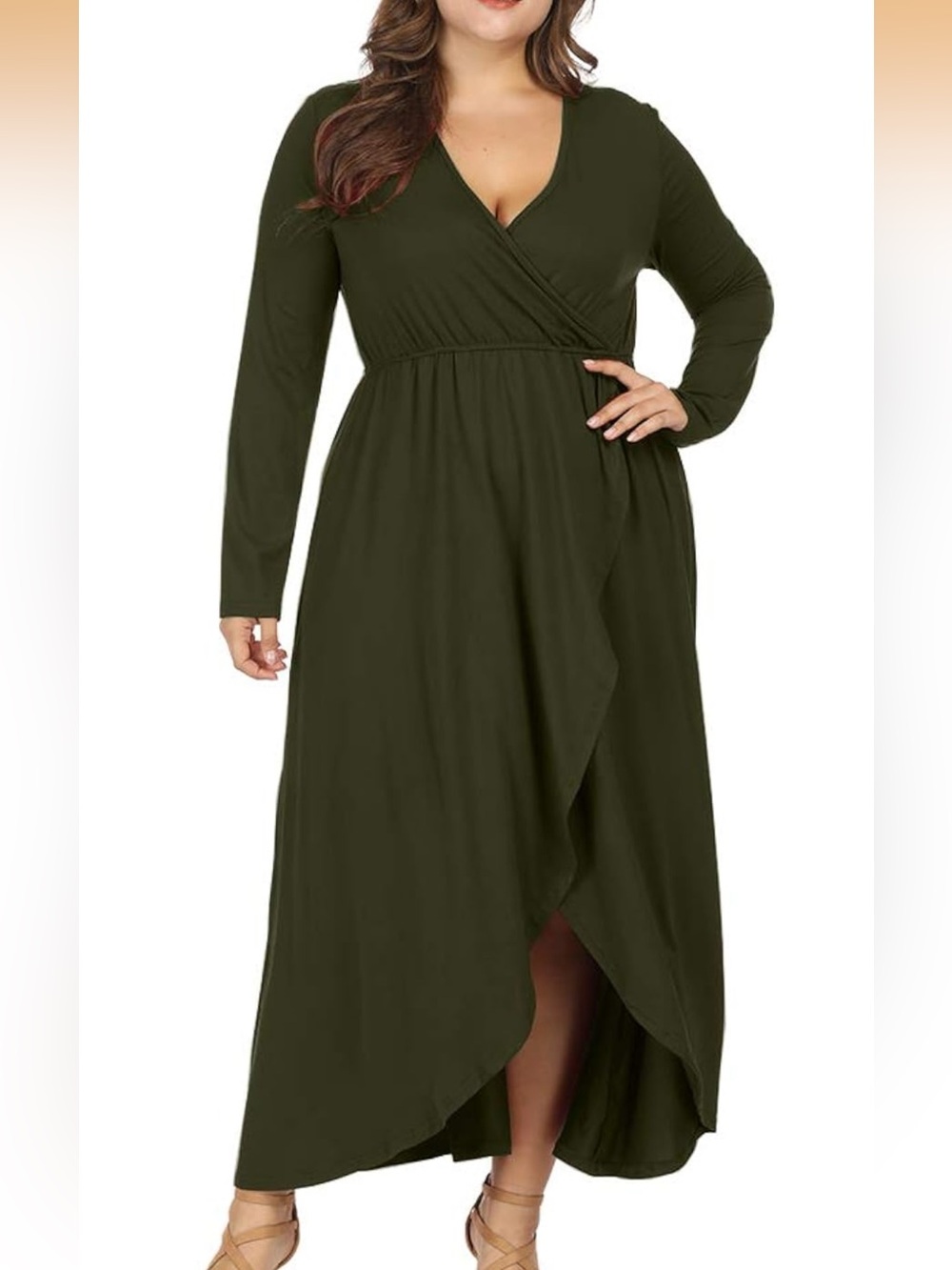 Olive Green Women's Dress